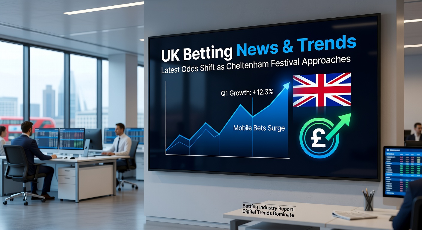 Graphic illustrating UK gambling industry statistics from the Gambling Commission's Q2 report, featuring charts on GGY breakdowns