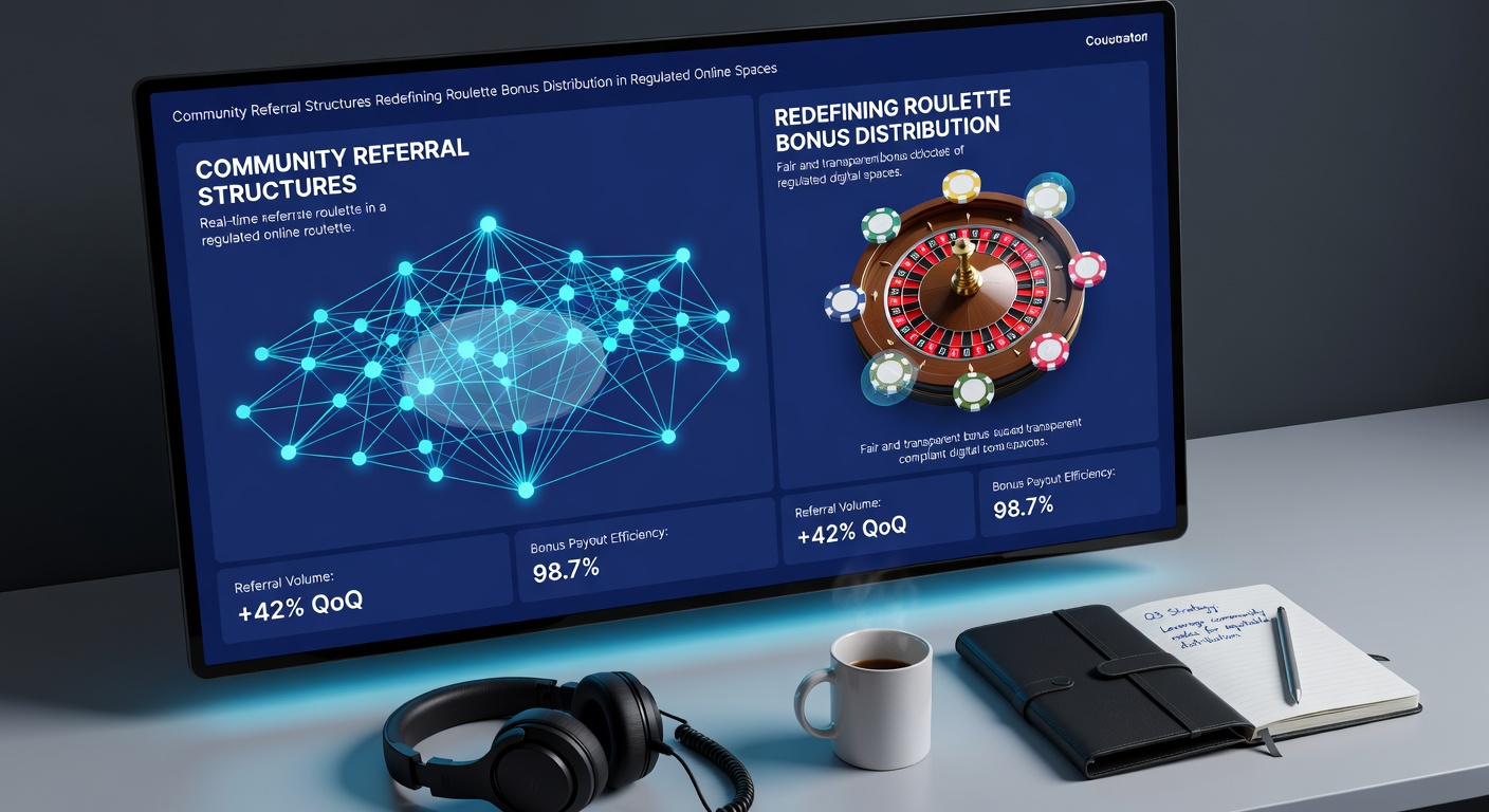 Screenshot of a regulated casino interface showing community referral progress for roulette bonuses