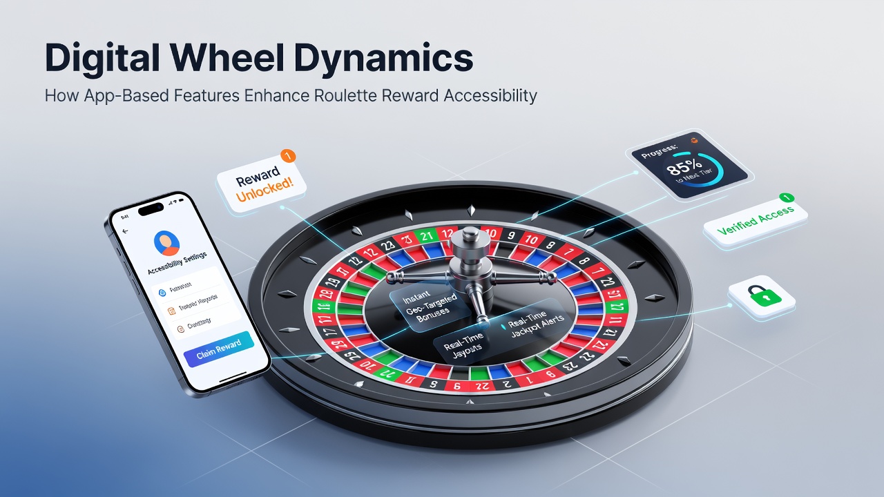 Close-up of app dashboard displaying roulette reward progress and accessibility customization options