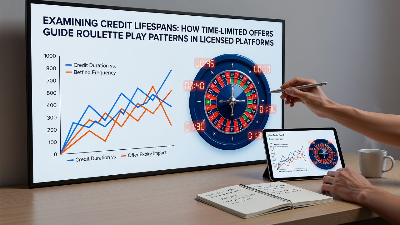 Chart showing roulette play frequency spikes tied to credit expiration dates across multiple platforms