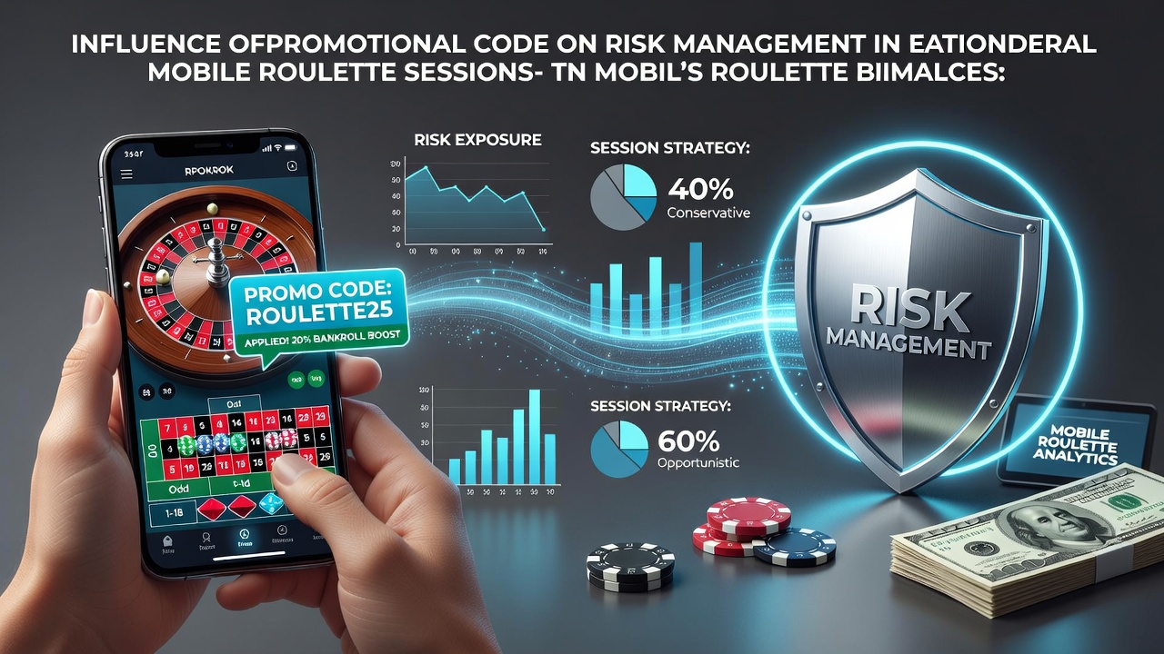 Mobile roulette interface displaying promotional code entry and risk indicators on a smartphone screen