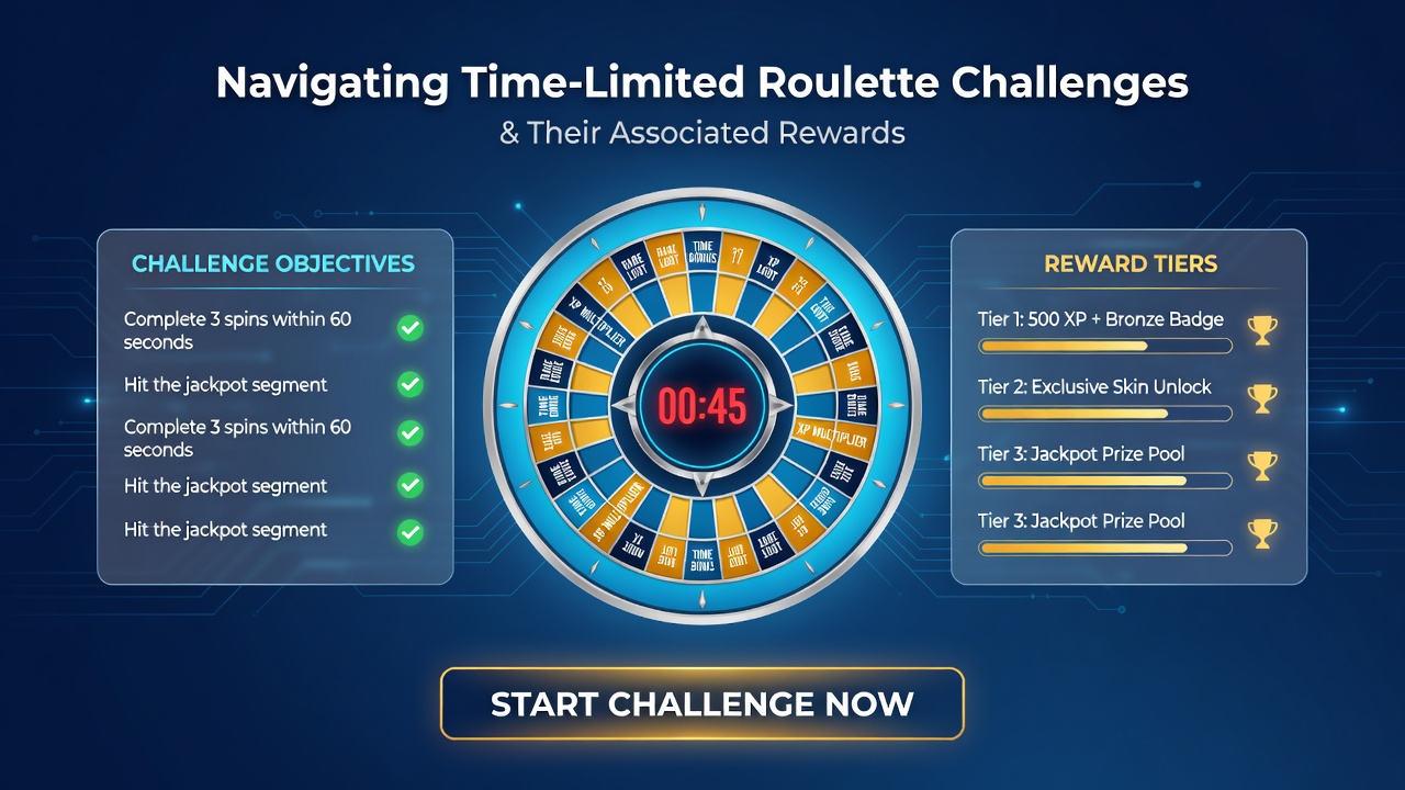 Leaderboard display showing ranked roulette players with prize icons and remaining time indicators