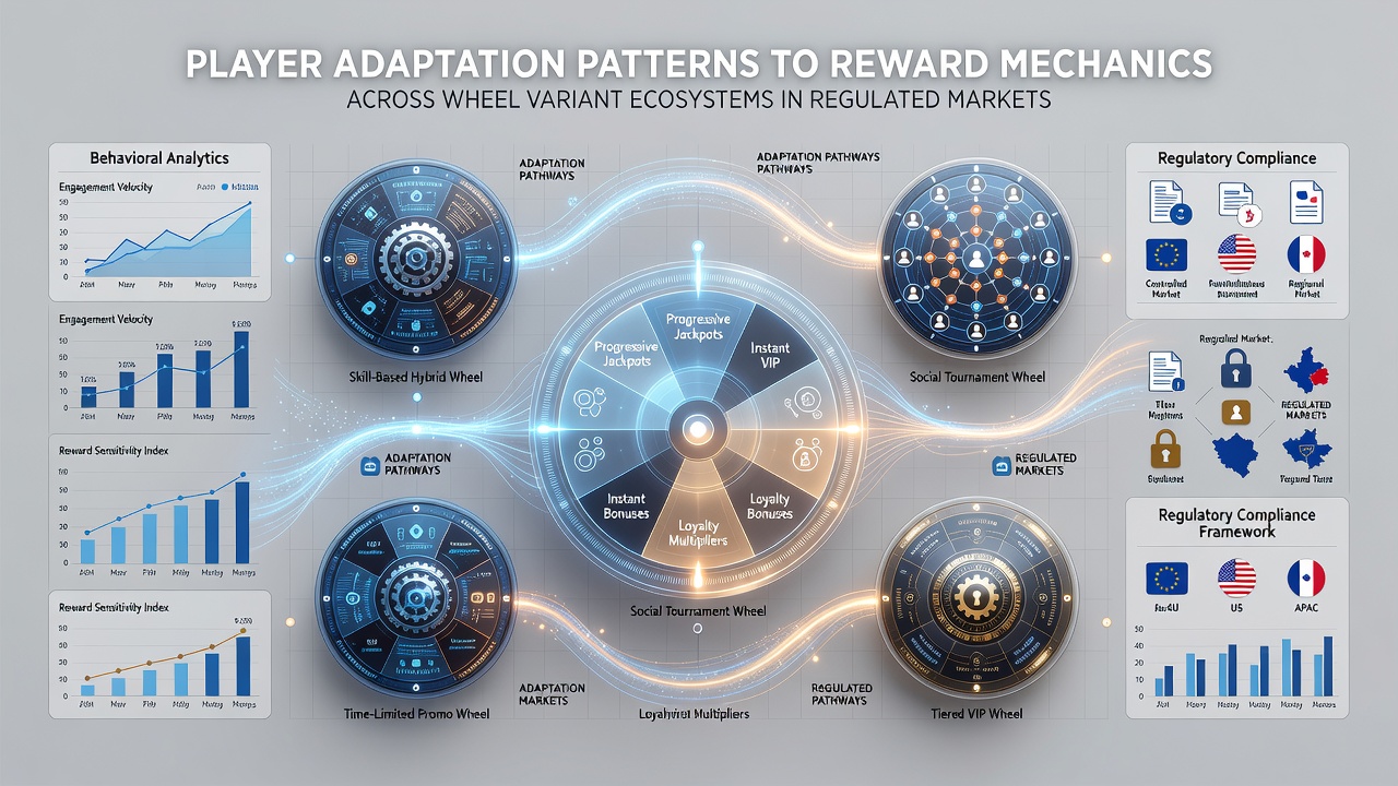 Data visualization of behavioral changes across wheel gaming ecosystems in licensed markets