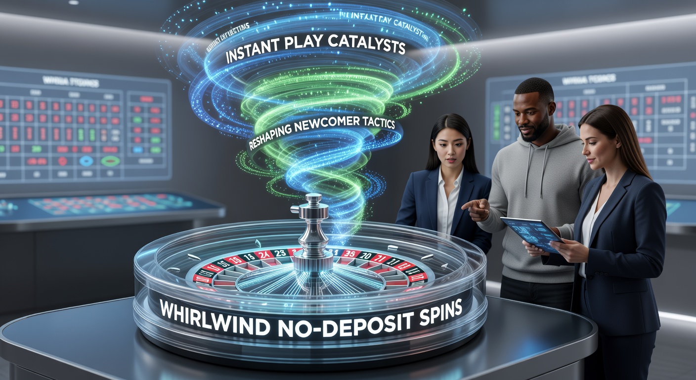 New player at digital roulette table using no-deposit spins to test strategies amid swirling bonus icons